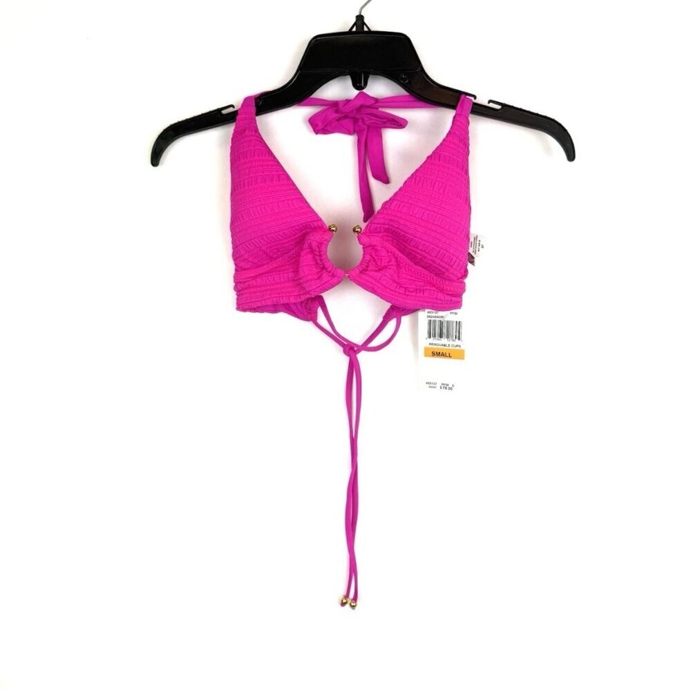 Becca Women’s Pink String Bikini Top Size Small